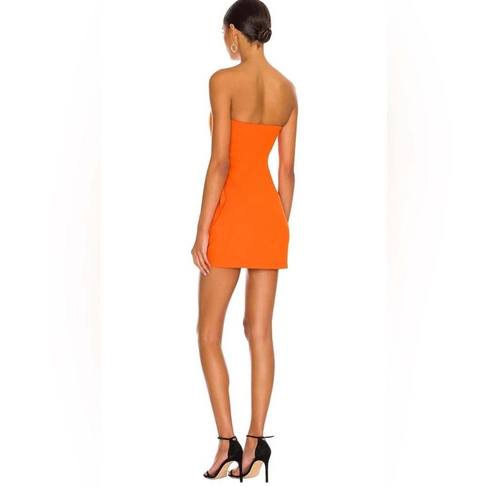 Strapless Dress Sleeveless  Bodycon Mini Dress Side Tie - Picture 3 of 6